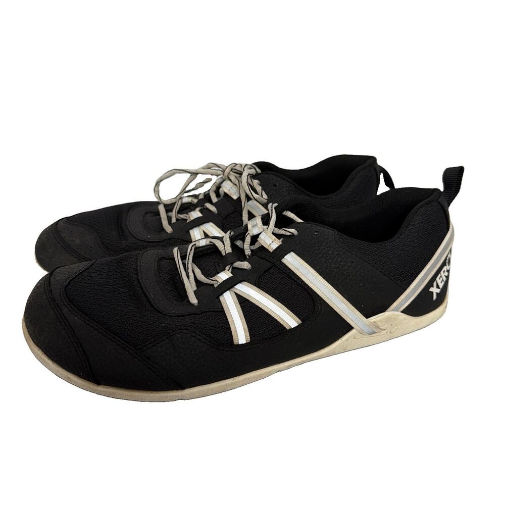 Xero Prio shoes men 10.5 gym shoes, black, reflective stripes